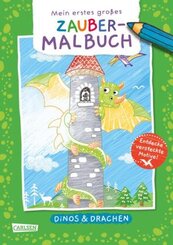 Ausmalbilder für Kita-Kinder: Mein erstes großes Zauber-Malbuch: Dinos & Drachen