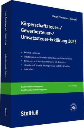 Körperschaftsteuer-, Gewerbesteuer-, Umsatzsteuer-Erklärung 2023