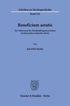 Beneficium aetatis.
