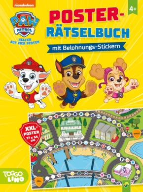 PAW Patrol Poster-Rätselbuch mit Belohnungs-Stickern