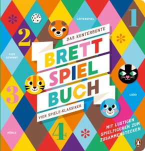 Das kunterbunte Brettspiel-Buch - Vier Spiele-Klassiker