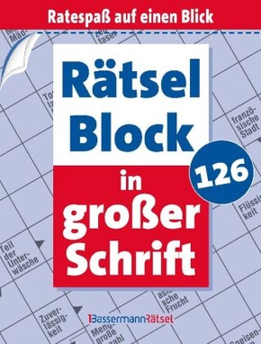 Rätselblock in großer Schrift 126 (5 Exemplare à 2,99 EUR)