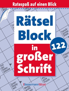 Rätselblock in großer Schrift 122 (5 Exemplare à 2,99 EUR)