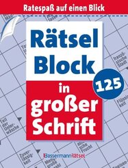 Rätselblock in großer Schrift 125 (5 Exemplare à 2,99 EUR)