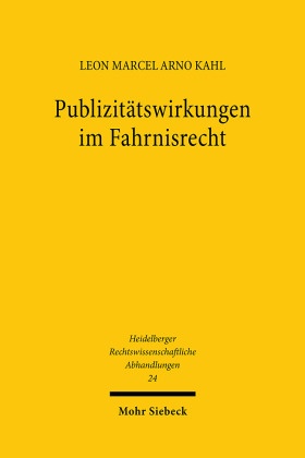 Publizitätswirkungen im Fahrnisrecht