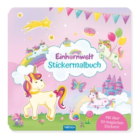 Trötsch Malbuch Stickermalbuch Einhornwelt