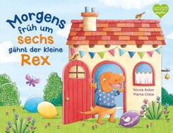 Morgens früh um sechs gähnt der kleine Rex