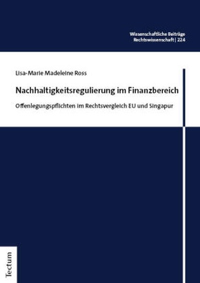 Nachhaltigkeitsregulierung im Finanzbereich