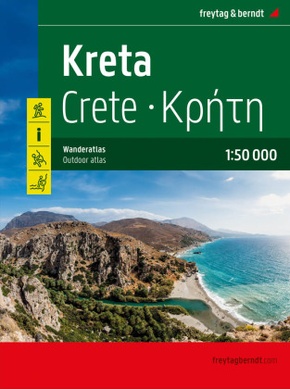 Kreta, Wanderatlas 1:50.000, freytag & berndt