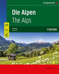 Die Alpen, Autoatlas 1:150.000, freytag & berndt