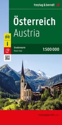 Österreich, Straßenkarte 1:500.000, freytag & berndt