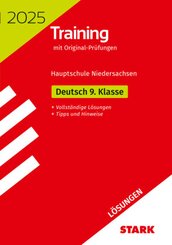 STARK Lösungen zu Original-Prüfungen und Training Hauptschule 2025 - Deutsch 9. Klasse - Niedersachsen