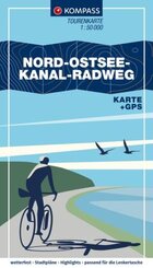 KOMPASS Fahrrad-Tourenkarte Nord-Ostsee-Kanal-Radweg 1:50.000