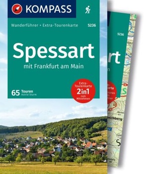 KOMPASS Wanderführer Spessart, 65 Touren mit Extra-Tourenkarte