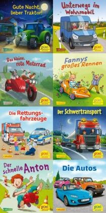 Pixi-8er-Set 298: Pixis Lieblings-Fahrzeuge (8x1 Exemplar), 8 Teile