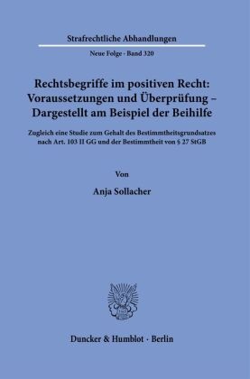 Rechtsbegriffe im positiven Recht: Voraussetzungen und Überprüfung - Dargestellt am Beispiel der Beihilfe