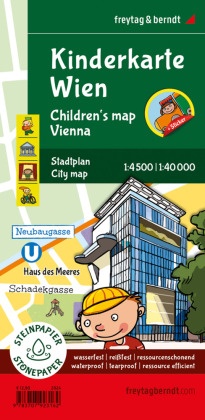 Kinderkarte Wien, Stadtplan 1:40.000, freytag & berndt