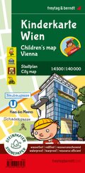 Kinderkarte Wien, Stadtplan 1:40.000, freytag & berndt