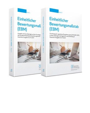 Einheitlicher Bewertungsmaßstab (EBM) Stand 01.07.2024, 2 Teile