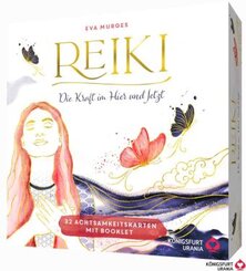 Reiki - Die Kraft im Hier und Jetzt: 32 Achtsamkeitskarten mit Goldfolie und Goldschnitt, Stülpdeckelschachtel mit Goldp