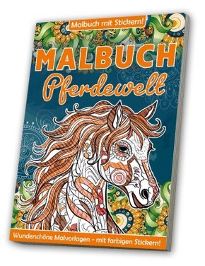 Malbuch: Erwachsene  Pferde