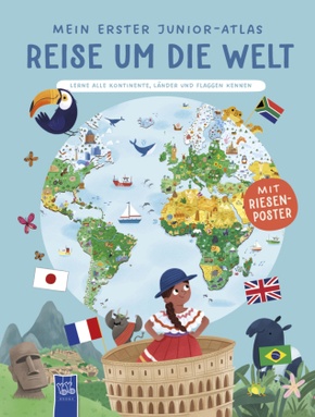 Mein erster Junior-Atlas: Reise um die Welt, m. 1 Beilage