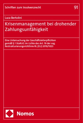 Krisenmanagement bei drohender Zahlungsunfähigkeit