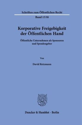 Korporative Freigebigkeit der Öffentlichen Hand