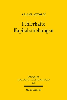 Fehlerhafte Kapitalerhöhungen