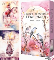 Sweet Blossom Lenormand (Lenormandkarten auf Deutsch), m. 1 Buch, m. 36 Beilage, 2 Teile