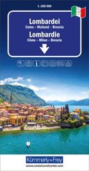 Kümmerly+Frey Regional-Strassenkarte 2 Lombardei 1:200.000