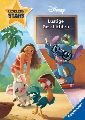 Disney: Lustige Geschichten mit Stitch und Vaiana - Lesen lernen mit den Leselernstars - Erstlesebuch - Kinder ab 6 Jahr