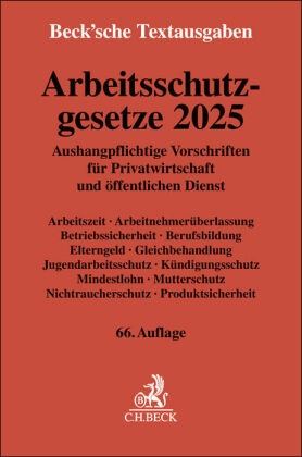 Arbeitsschutzgesetze 2025