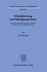 Whistleblowing und Kündigungsschutz