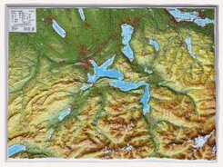 Zentralschweiz, Reliefkarte klein 1:200.000