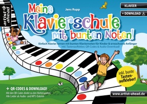 Meine Klavierschule mit bunten Noten!