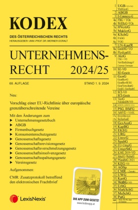 KODEX Unternehmensrecht 2024/25 - inkl. App