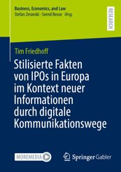 Stilisierte Fakten von IPOs in Europa im Kontext neuer Informationen durch digitale Kommunikationswege