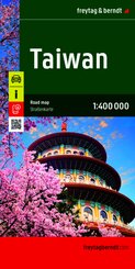 freytag & berndt Stra&szlig;enkarte Taiwan 1:400.000