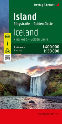 Island, Straßenkarte 1:400.000, freytag & berndt