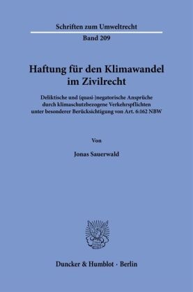 Haftung für den Klimawandel im Zivilrecht