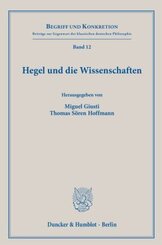 Hegel und die Wissenschaften