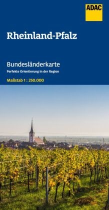 ADAC Bundesländerkarte Deutschland 10 Rheinland-Pfalz, Saarland 1:250.000