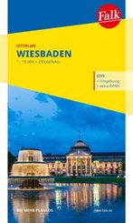 Falk Cityplan Wiesbaden 1:19.000