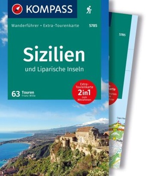 KOMPASS Wanderführer Sizilien und Liparische Inseln, 60 Touren mit Extra-Tourenkarte