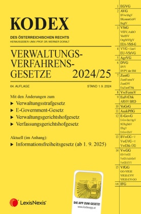 KODEX Verwaltungsverfahrensgesetze (AVG) 2024/25 - inkl. App