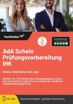 AdA Schein Prüfungsvorbereitung IHK: Online-Testtrainer inkl. App | Bestehe mit +450 praxisnahen Übungsaufgaben, unserer