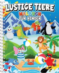 Lustige Tiere Malbuch