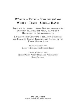 Althochdeutsches Wörterbuch: Wörter - Texte - Schreiberhände / Words - Texts - Scribal Hands