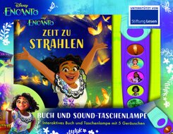 Disney Encanto - Zeit zu strahlen - Pappbilderbuch mit Taschenlampe und Glitzerseiten - Bilderbuch mit 5 magischen Geräu